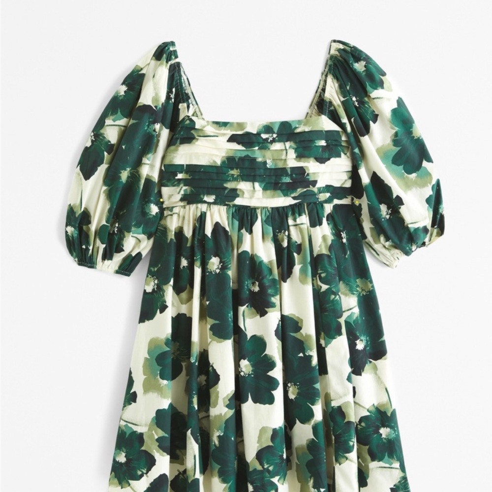 Abercrombie Emerson poplin puff sleeve mini dress - Small Tall